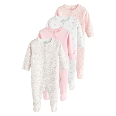 Image de Next 4 PACK Regular FIT Pyjama pour enfants, Taille: 6 9m, Pink