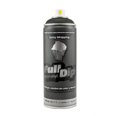 Image de AutoFullCar Spray Full Dip Noir mat 400 ml Aérosol FullDip