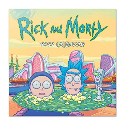 Image de Grupo Erik Calendrier 2022 Rick &amp; Morty 12 Mois Mural, De Janvier à Décembre 30 x 60 cm, 6 langues, 1 Poster Inclus, Certifié FSC