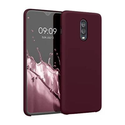 Image de kwmobile Housse Compatible avec OnePlus 6T Coque de téléphone Protection Souple en TPU Silicone Rouge Fauve