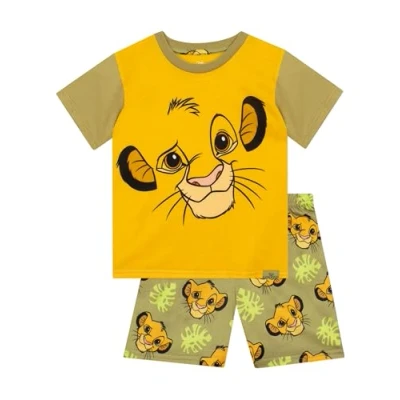 Image de Disney Roi Lion Pyjama Simba Ensembles De Garçon Ete Garcon Jaune 5 6 Ans