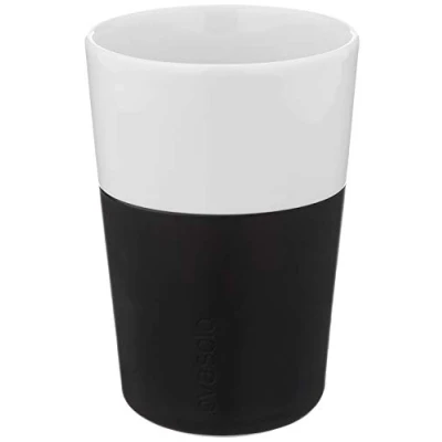 Image de Eva Solo Latte Macchiato Cup Black 360 ml 2 Pieces