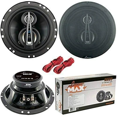 Image de LANZAR Haut Parleur DIFFUSANTS MX63 MX 63 DE 16,50 CM 165 MM 6.5&quot; 400 Watt RMS ET 800 Max À Couple PRÉDISPOSITION Range 3 Rue COAXIAUX pour LOGEMENTS STANDARDES Voiture