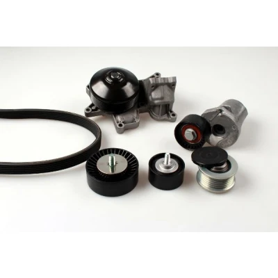 Image de Pompe à eau+Jeu de courroie trapézoïdale nervures HEPU PK04210
