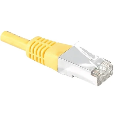 Image de Dexlan RJ 45 Cat6 M/M 1m câble de réseau Jaune S/FTP (S STP) Neuf