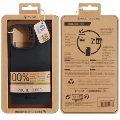 Image de Muvit For Change Recycletek Souple Noir Iphone 13 Pro Neuf