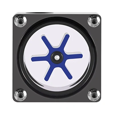 Image de Indicateur de débit, filetage G1 / 4 6 Turbine débitmètre à 3 voies pour système refroidissement par eau PC, observez la vitesse et les états fonctionnement du débit d&#039;eau, en POM