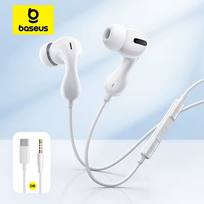 Image de Baseus Encok CZ20/HZ20 écouteur filaire type c/3.5mm Jack Audio haute résolution avec micro casque