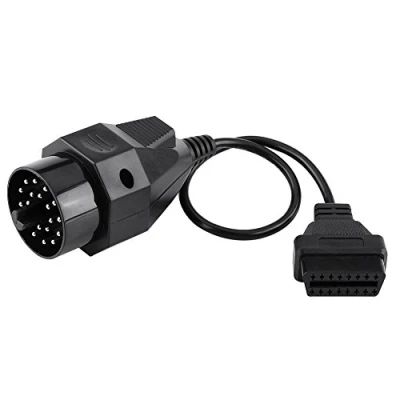 Image de Keenso Câble d&#039;Adaptateur, OBD2 Convertisseur 20 Broches à 16Broches Connecteur de Scanner Rond Diagnostic pour E36 E38 E39 E46 E53 X5 Z3