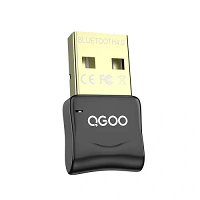Image de QGOO Bluetooth Adaptateur 4.0, Dongle Cle pour PC Portable Ordinateur de Bureau, Casque/Clavier Bluetooth, Prend en Charge Windows 11/10/8/7/Vista