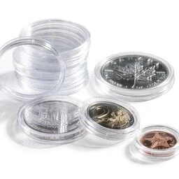 Image de Leuchtturm, Capsules Rondes, pour Monnaies Ø 41 mm. Grips, avec bord agrippant Transparent par 10 pcs.