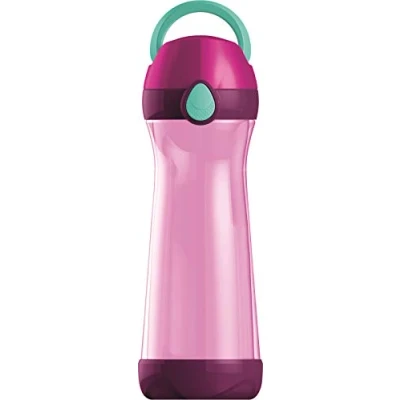 Image de Maped Picnik Concept Gourde Enfants avec Capuchon et Poignée Système Anti Gouttes Etanche Nettoyage Facile Base Dévissable Plastique sans BPA Rose 580ml