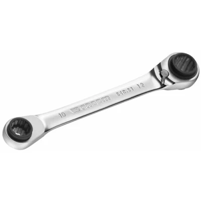 Image de FACOM Clé à Cliquet Polygonale Droite Multi Ouvertures 64C.S1 Chrome Satiné