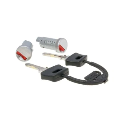 Image de 2EXTREME Jeu de serrures direction 2 cylindres compatible pour Piaggio ZIP, TPH, NRG, SKR, Free, Sfera, Vespa PX