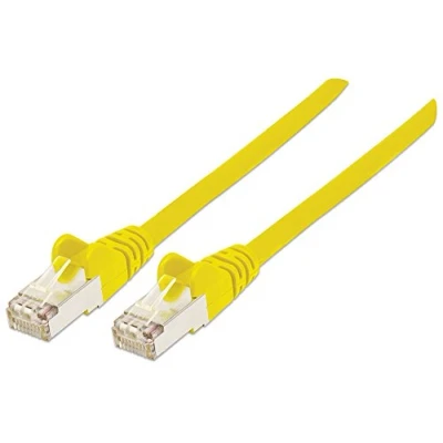 Image de intellinet 350518 Câble Réseau, RJ45 Connecteur Mâle, Cat 6a SFTP 100% Cuivre, Jaune, 5 m