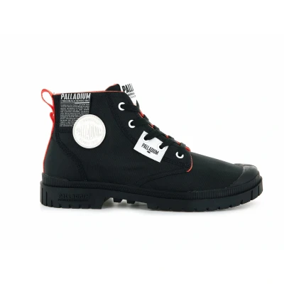 Image de Palladium Overlab Unisex Bottines à lacets, Taille: 44, Black Coton