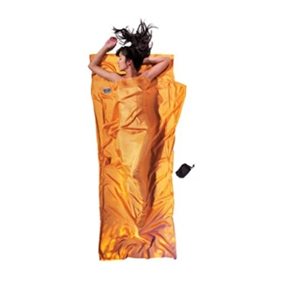 Image de Cocoon ST Sac de couchage (Travelsheet) Soie Mixte Adulte Bleu (marine) 86&quot;x35&quot;