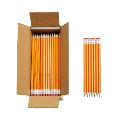 Image de Amazon Basics Boîte de150 pièces à papier prétaillés HB n2, gris