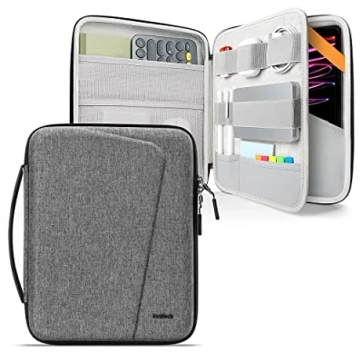 Image de Inateck Housse Antichoc 11 Pouces pour Tablette Compatible avec iPad Pro M2 M1, Rigide EVA Absorbant Les Chocs, Gris