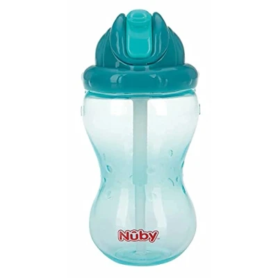 Image de Nuby Flip It Gobelet Anti goutte, Aqua, 12+ Mois, 360 ml, 1 Unité