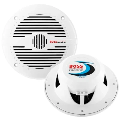 Image de Boss Audio Systems Marine 2 Voies Enceintes de Voiture (200 W, 4 Ohm, 90 dB, Polypropylène, 80 20000 Hz)