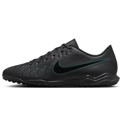 Image de Nike Performance Tiempo Legend 10 CLUB TF Chaussures de foot multicrampons, Taille: 36.5, Black/deep jungle Imitation cuir haute qualité
