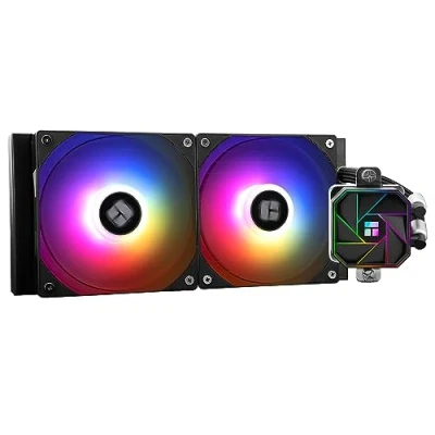 Image de Thermalright Aqua Elite 240 V3 Refroidisseur de processeur liquide, double ventilateur PWM ARGB avec roulements S FDB, pompe contrôlée efficace, pour AMD/AM4/AM5, Intel LGA1150/1151/1200/2011/1700