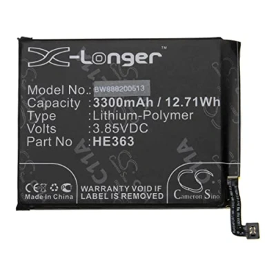 Image de vhbw Batterie Compatible avec Nokia 8,1, TA 1119, 1128 Smartphone (3300mAh, 3,85V, Li polymère)