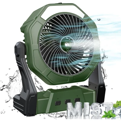 Image de Ventilateur de brumisation portable, 8 pouces, 10000Mah, batterie rechargeable