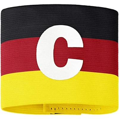 Image de JAKO Brassard De Capitaine, Mixte, Noir/Rouge/Jaune, L XL