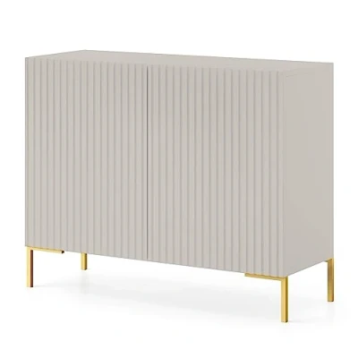 Image de Commode à deux portes LAMMELO 92 cm beige