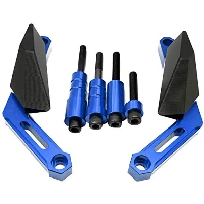 Image de Moto Curseurs de Cadre Crash Pads Anti Chute Moteur Protecteur pour MT09 2013 2020 MT 09 Tracer 2014 900 GT 2018 XSR900 2015 Abarth 2017 Bleu