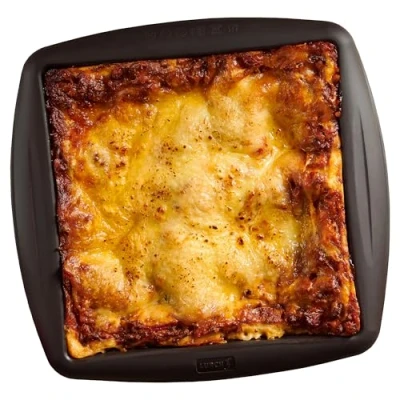 Image de Lurch FlexiForm 85037 Plat à gratin carré en silicone pour ragoûts et gâteaux Marron foncé 18 x cm