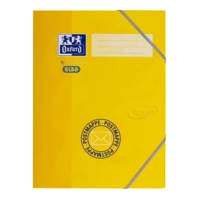 Image de OXFORD by ELBA Chemise à élastiques pour une fermeture sûre, 3 rabats arrondis, carton solide avec surface douce A4, 1 Stück jaune