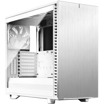 Image de Fractal Design Define 7 Black &amp; White Brushed Aluminum/Steel E ATX Silent Modular Tempered Glass Window Mid Tower Computer Case