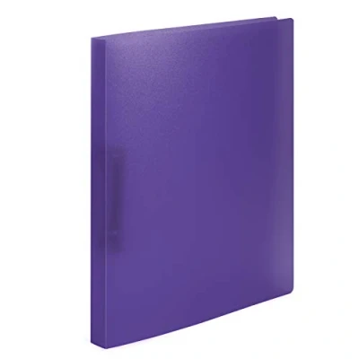 Image de HERMA Classeurs á 2 anneaux A4 Translucide Violet, dos de 25 mm, Classeur souple en plastique, Avec compresseur