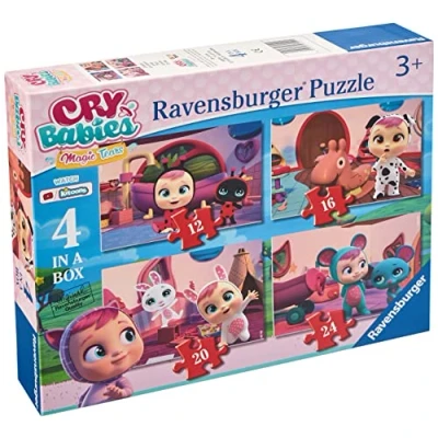 Image de Ravensburger Cry Babies Puzzle 4 dans Une boîte, 12 16 20 24 pièces, pour Enfants de 3 Ans et Plus, 3052, Multicolore