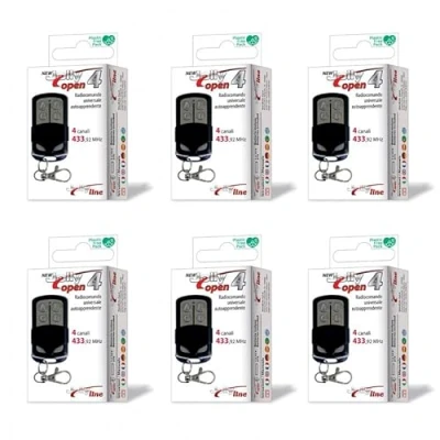 Image de GBS Jolly Open 4 TÉLÉCOMMANDE Radio DE Portail COPIEUSE Universelle Pack 6