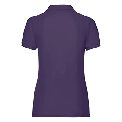 Image de Fruit of the Loom Polo à manches courtes pour femme 65 % polyester/35 coton Multicolore Large (Large)