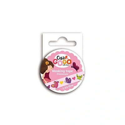 Image de Toga CDZ08 Princesse Bande Masking Tape Washi Multicolore 1.5 x 1000 0.2 cm