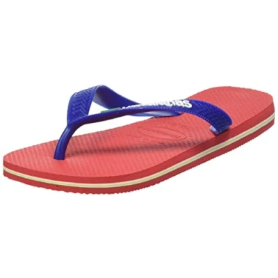Image de Havaianas Brasil Logo Mixte, Ruby Rouge/Ruby Rouge, 33/34