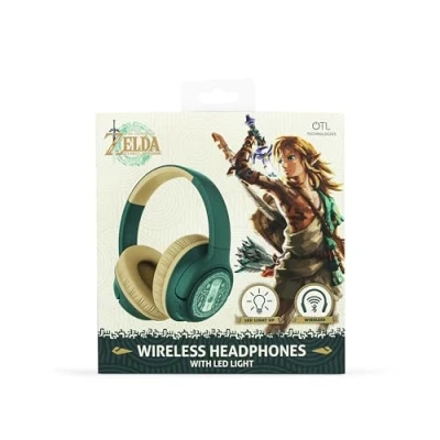 Image de OTL Technologies Écouteurs sans fil pliables The Legend of Zelda TEARS Kingdom avec lumière LED