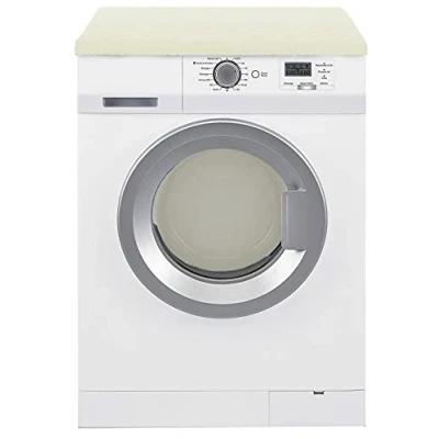 Image de Brandsseller Housse de Protection pour Machine à Laver et sèche Linge, rembourrée, Disponible en Plusieurs Couleurs, env. 60 cm x 5 écru