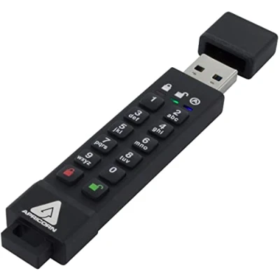 Image de Apricorn ASK3Z 16GB SecureKey Flash S USB 3.1 16 Go Noir