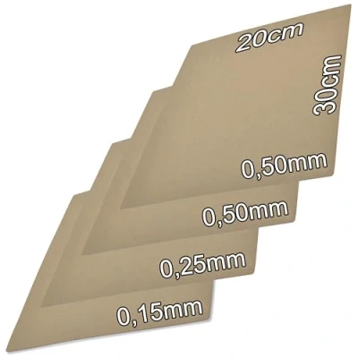 Image de Easyboost 4 Feuilles de Joint 0,15mm 0,25mm et 2x 0,5mm Papier Indéchirable à découper dimensions 30 x 20cm pour Haut Moteur Cylindre Culasse Clapets Scooter Moto Tondeuse Tronçonneuse 2T 4T