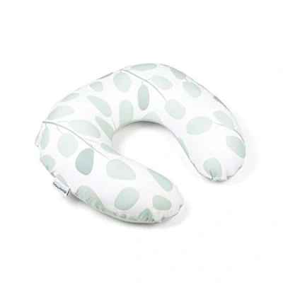 Image de Doomoo Coussin d&#039;allaitement Softy de positionnement pour bébé 150 cm Avec housse en jersey coton bio garnissage micro perles EPS fines Certifié Oeko TEX® Standard 100