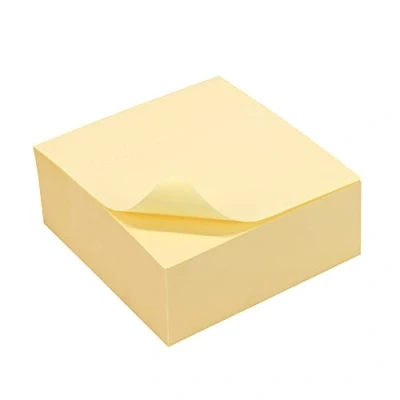 Image de Bloc note repositionnable jaune 320 feuilles 75x75mm