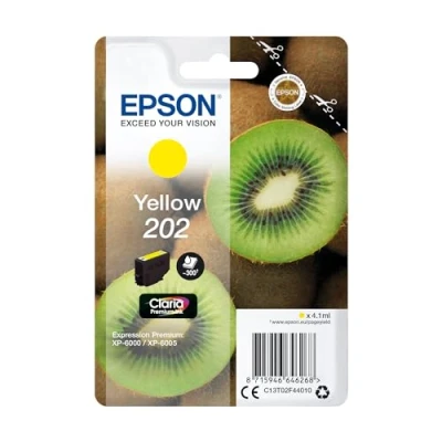 Image de Epson 202 (C13T02F44010) Jaune Cartouche d&#039;encre