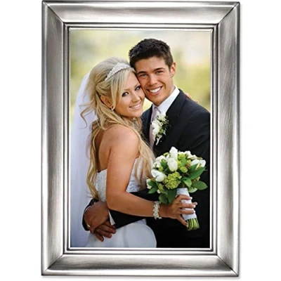 Image de Lawrence Frames 609046 Cadre Photo en étain brossé 10 x 15 cm