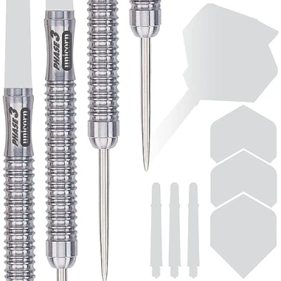 Image de Unicorn Evolution Series Phase 3 Fléchettes Pointe en Acier Argent 24 g